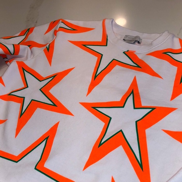 Stella McCartney Kids Orange Star Sweatshirt Size 14 years - Picture 1 of 5